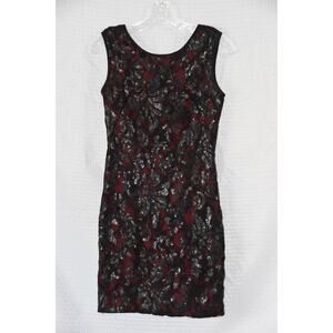 CACHE Cocktail Party Sequin Sheath Dress Size 0